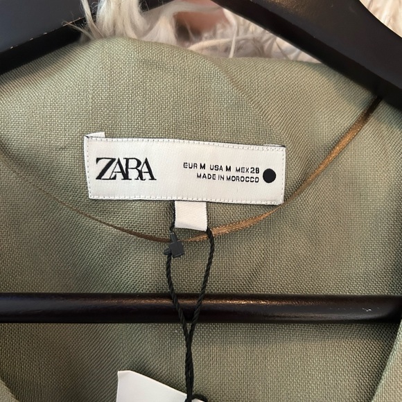 NWT Zara linen blend midi dress - Picture 7 of 8